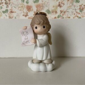 Precious Moments 2001 Growing in Grace/Infant/It's a Girl 136204B Brunette Baby